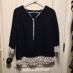 Navy blue top